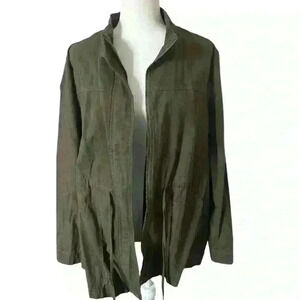 Women's Utility Jacket with Drawstring Waist – Lightweight, Casual & Versatile